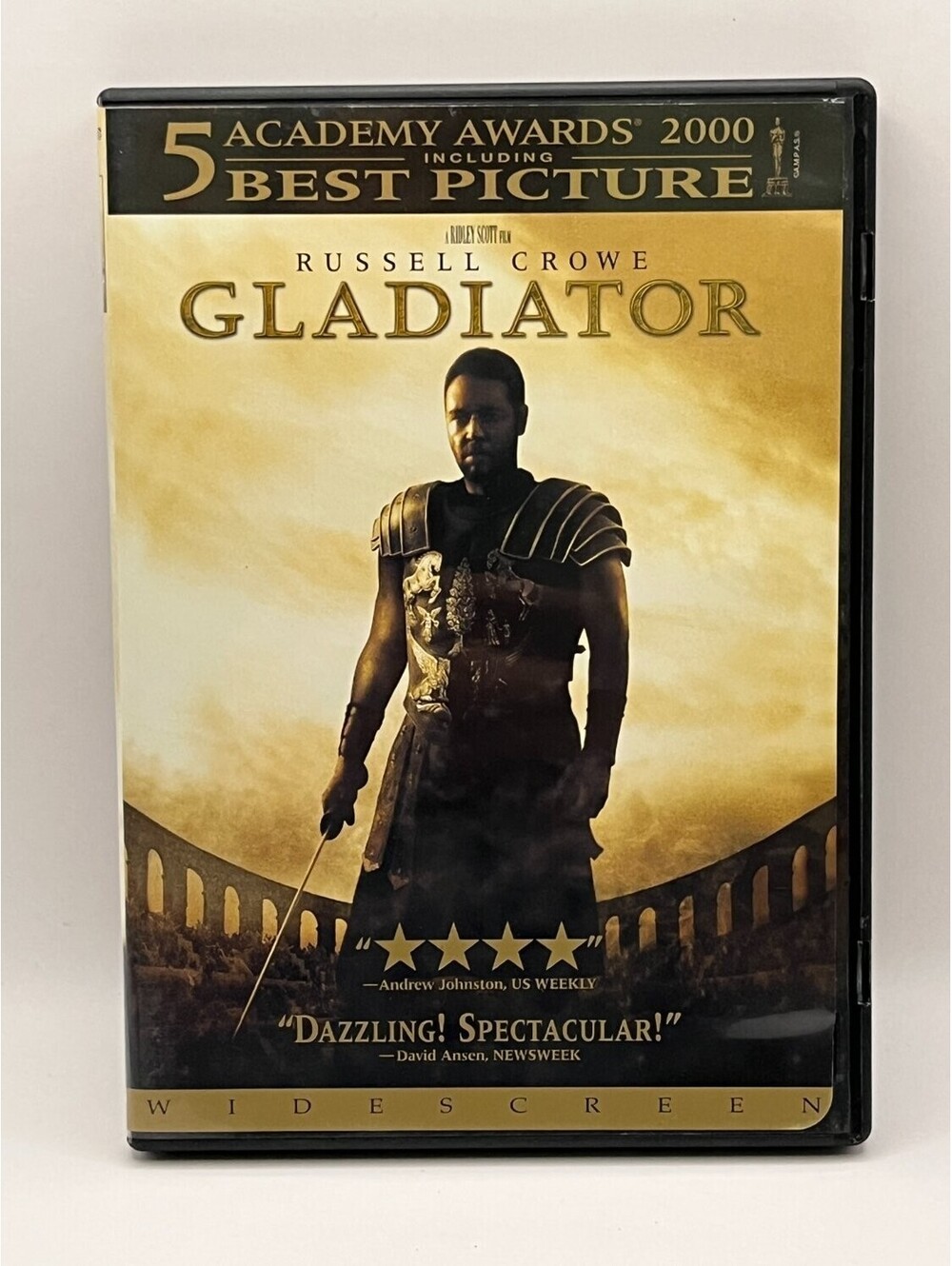 Gladiator DVD Widescreen Russell Crowe 2000s Action & Ridley Scott
